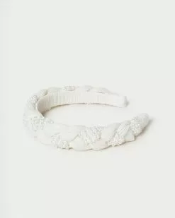 Loeffler Randall New Arrivals Leon Pearl Braided Headband