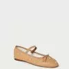 Loeffler Randall New Arrivals Leonie Caramel Crystal Ballet Flat