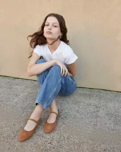 Loeffler Randall New Arrivals Leonie Cacao Ballet Flat