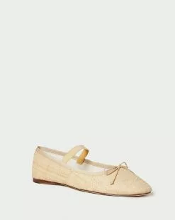 Loeffler Randall New Arrivals Leonie Natural Ballet Flat