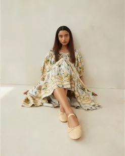 Loeffler Randall New Arrivals Leonie Natural Ballet Flat