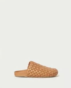 Loeffler Randall Levi Dark Sand Woven Slide Sale