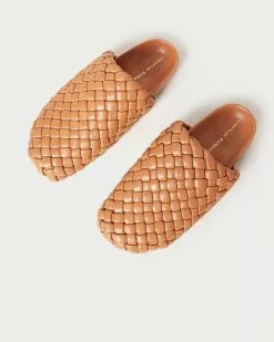 Loeffler Randall Levi Dark Sand Woven Slide Sale