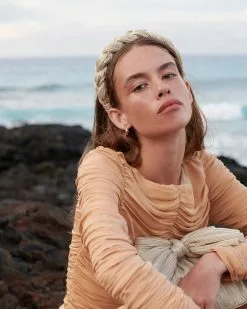 Loeffler Randall Lilac Platinum Braided Headband Pleats 7 Loeffler Randall Lilac Platinum Braided Headband Pleats