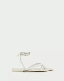 Loeffler Randall Lilla White Thong Wrap Sandal New Arrivals