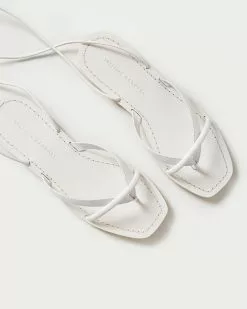Loeffler Randall Lilla White Thong Wrap Sandal New Arrivals