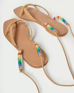 Loeffler Randall New Arrivals Lilla Honey/Multi Wrap Sandal