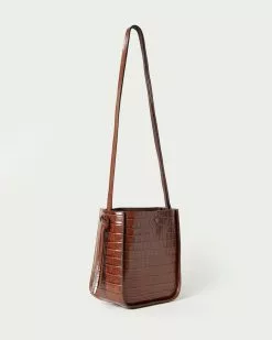 Loeffler Randall Mackenzie Mid Brown Crossbody Tote