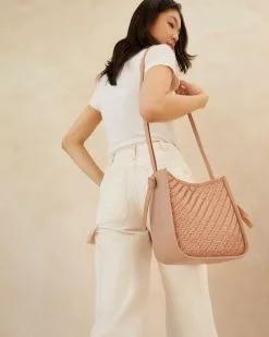 Loeffler Randall Mackenzie Natural Crossbody Tote