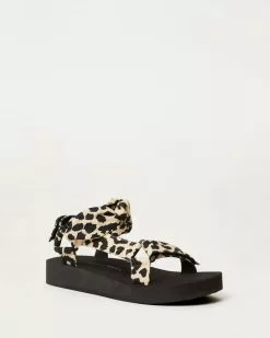 Loeffler Randall Footwear Maisie Leopard Sport Sandal