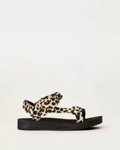 Loeffler Randall Footwear Maisie Leopard Sport Sandal