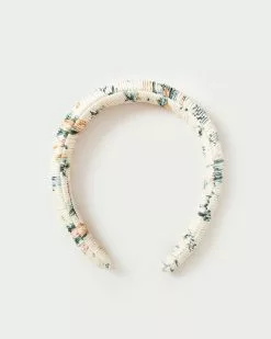 Loeffler Randall Pleats Marina Nova Floral Puffy Headband