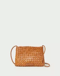 Loeffler Randall Marison Timber Brown Woven Crossbody New Arrivals