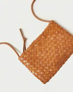Loeffler Randall Marison Timber Brown Woven Crossbody New Arrivals