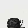 Loeffler Randall Marybeth Black Mini Woven Crossbody