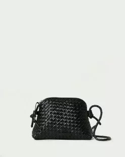 Loeffler Randall Marybeth Black Mini Woven Crossbody