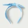 Loeffler Randall New Arrivals Meadow Blue Gingham Bow Headband
