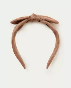 Loeffler Randall Meadow Rust Bow Headband