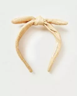 Loeffler Randall Meadow Natural Bow Headband New Arrivals