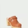 Loeffler Randall New Arrivals Merrill Cognac Heeled Braid Clog