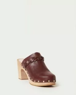 Loeffler Randall Merrill Espresso Heeled Braid Clog