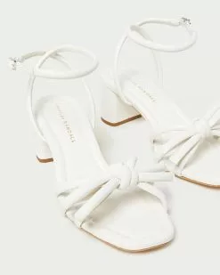 Loeffler Randall Mikel White Bow Mid-Heel Sandal New Arrivals 9 Loeffler Randall Mikel White Bow Mid-Heel Sandal New Arrivals