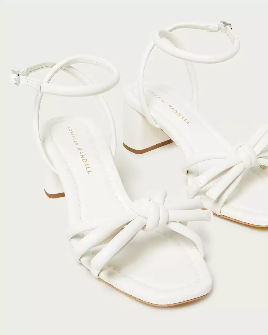 Loeffler Randall Mikel White Bow Mid-Heel Sandal New Arrivals 5 Loeffler Randall Mikel White Bow Mid-Heel Sandal New Arrivals