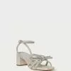 Loeffler Randall New Arrivals Mikel Cappuccino Bow Mid-Heel Sandal