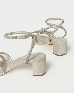 Loeffler Randall New Arrivals Mikel Cappuccino Bow Mid-Heel Sandal