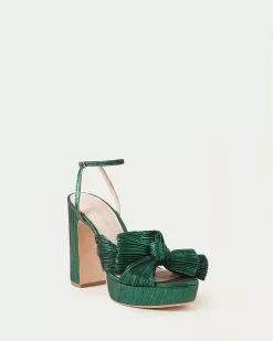 Loeffler Randall Natalia Emerald Platform Bow Heel