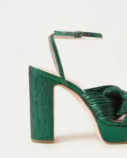 Loeffler Randall Natalia Emerald Platform Bow Heel