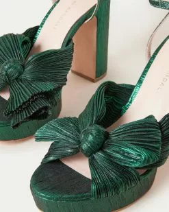 Loeffler Randall Natalia Emerald Platform Bow Heel