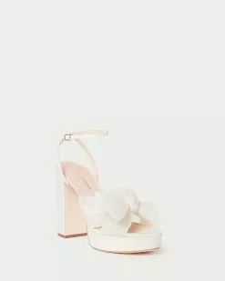 Loeffler Randall Pleats Natalia Pearl Platform Bow Heel