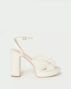 Loeffler Randall Pleats Natalia Pearl Platform Bow Heel