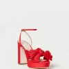 Loeffler Randall Pleats Natalia Red Platform Bow Heel 1 Loeffler Randall Pleats Natalia Red Platform Bow Heel