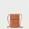 Loeffler Randall Nora Timber Woven Phone Crossbody