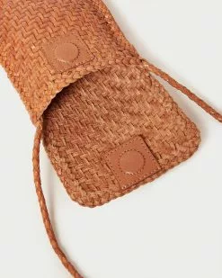 Loeffler Randall Nora Timber Woven Phone Crossbody