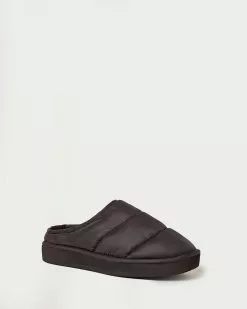 Loeffler Randall Otto Black Puffer Slipper