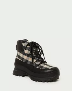 Loeffler Randall New Arrivals Owen Gingham Hiking Boot