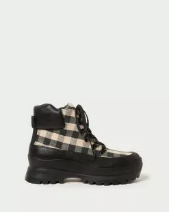 Loeffler Randall New Arrivals Owen Gingham Hiking Boot