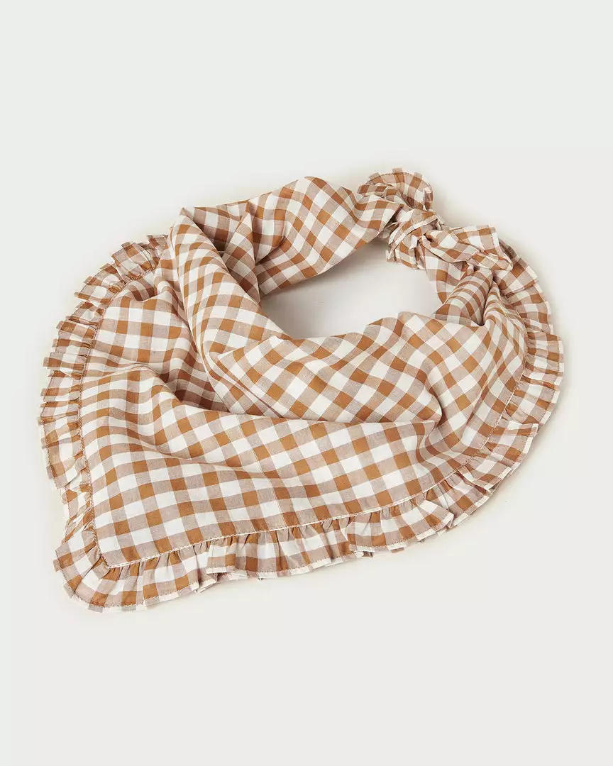 Loeffler Randall Sale Palmer Brown Ruffle Edge Bandana 3 Loeffler Randall Sale Palmer Brown Ruffle Edge Bandana