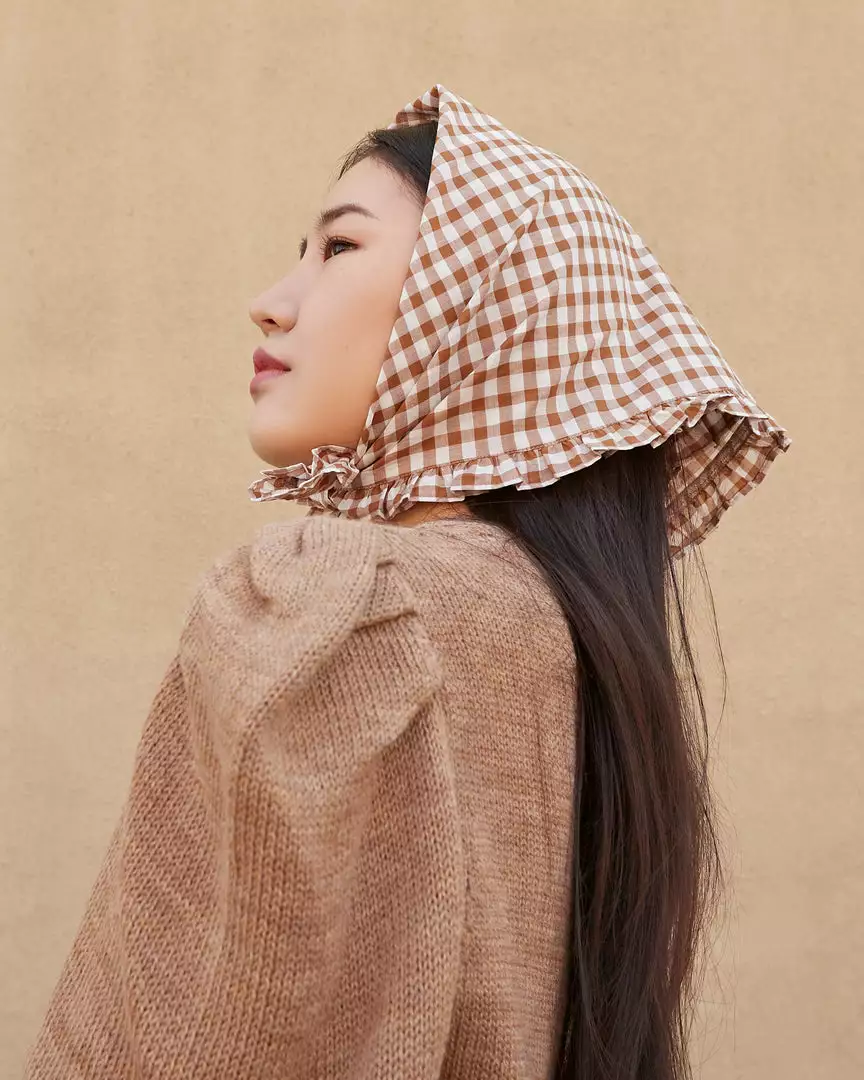 Loeffler Randall Sale Palmer Brown Ruffle Edge Bandana 5 Loeffler Randall Sale Palmer Brown Ruffle Edge Bandana