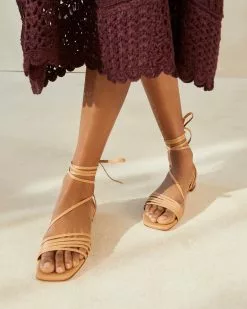 Loeffler Randall Peggy Dune Strappy Wrap Sandal 11 Loeffler Randall Peggy Dune Strappy Wrap Sandal