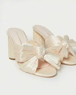 Loeffler Randall Penny Almond Pleated Bow Heel
