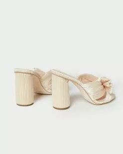 Loeffler Randall Penny Almond Pleated Bow Heel