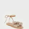 Loeffler Randall Peony Gingham Pleated Bow Slide