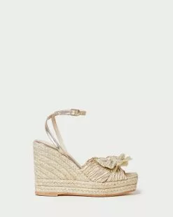 Loeffler Randall Peri Gold Pleated Wedge Espadrille New Arrivals 8 Loeffler Randall Peri Gold Pleated Wedge Espadrille New Arrivals