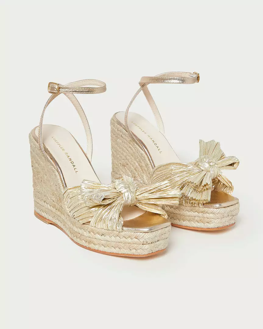 Loeffler Randall Peri Gold Pleated Wedge Espadrille New Arrivals 5 Loeffler Randall Peri Gold Pleated Wedge Espadrille New Arrivals