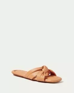 Loeffler Randall Polly Caramel Puffy Knot Sandal New Arrivals