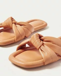 Loeffler Randall Polly Caramel Puffy Knot Sandal New Arrivals